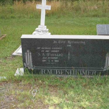 RAUBENHEIMER S.A. nee MYBURGH  -1966