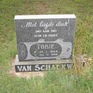 SCHALKWYK Tobie, van 1946-1986