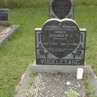 VOGELESANG Susanna P.J. nee VAN HUYSSTEEN 1928-1966