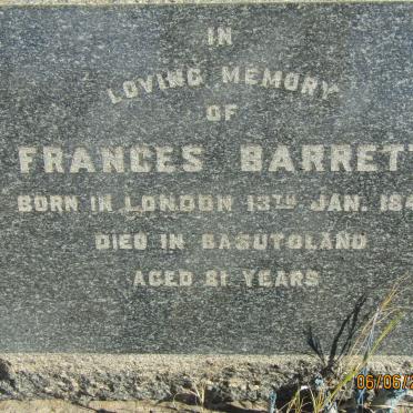 BARRETT Frances 1845-