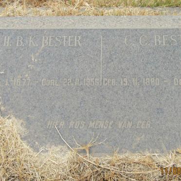 BESTER H.B.K. 1877-1956 &amp; C.C. 1880-1962