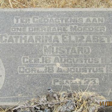 MUSTARD Catharina Elizabeth 1869-1949