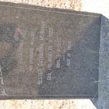 MYBURGH Hester Catharina nee VILJOEN 1863-1945