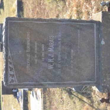 MARAIS W.H.J. 1876-1936