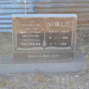 NORTJE Frederika Theunsina nee BRUMMER 1888-1944