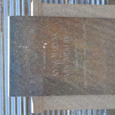 NIEKERK Anna Maryna, van nee MATTHEE 18??-1943