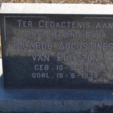 PLETZEN Ricardo Augustines, van 1938-1939