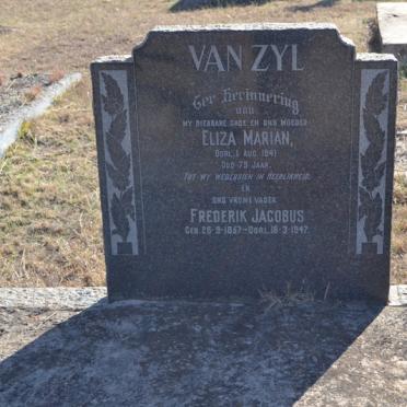 ZYL Frederik Jacobus, van 1857-1947 &amp; Eliza Marian -1941