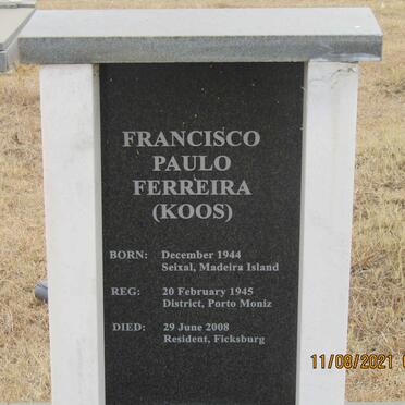 FERREIRA Francisco Paulo 1944-2008