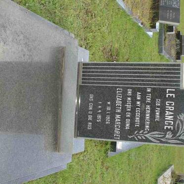 GRANGE Elizabeth Margaret, le nee POWRIE 1926-1975
