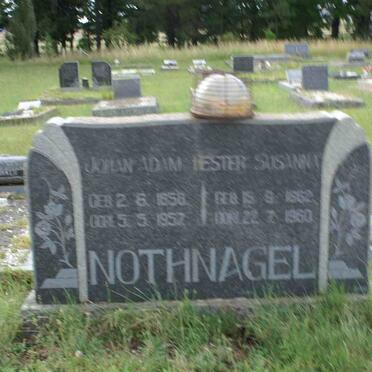 NOTHNAGEL Johan Adam 1858-1957 &amp; Hester Susanna 1862-1960