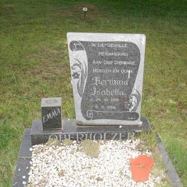 OBERHOLZER Hermina Isabella 1918-1986