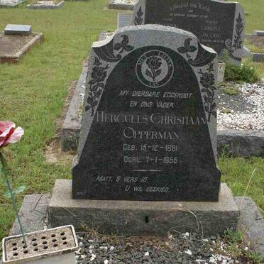 OPPERMAN Hercules Christiaan 1881-1955