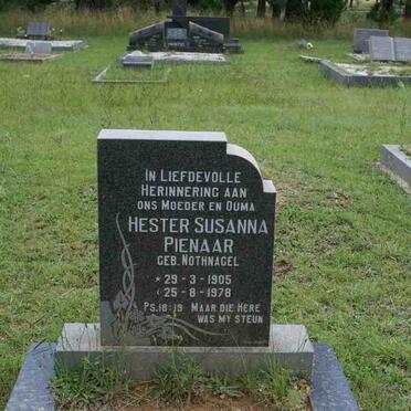 PIENAAR Hester Susanna nee NOTHNAGEL 1905-1978