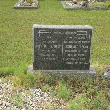 STEYN Christoffel 1890-1976 &amp; Harriett COOPER 1904-1958