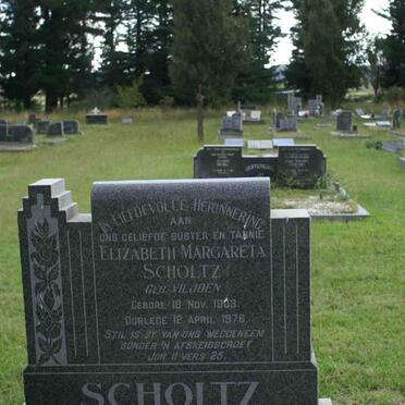 SCHOLTZ Elizabeth Margareta nee VILJOEN 1903-1976