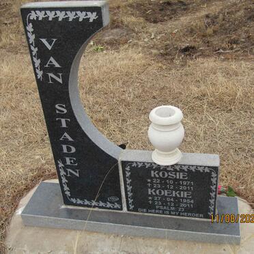 STADEN Kosie, van 1971-2011 &amp; Koekie 1954-2011