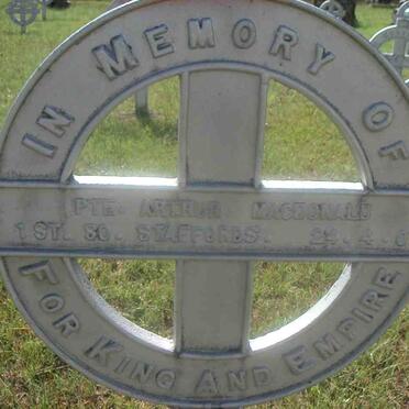 MacDONALD Arthur  -1901