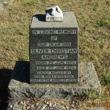 ANDREWS Oliver Christian 1926-1926