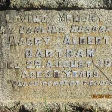 BARTRAM Harry Albert -1926