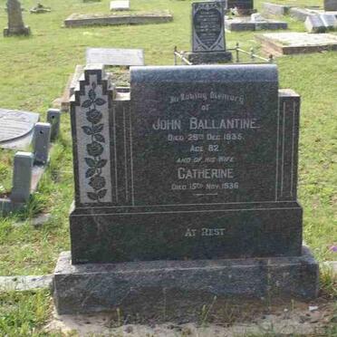 BALLANTINE John -1935 &amp; Catherine -1936