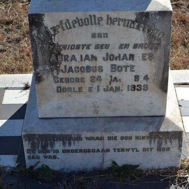 BOTES Abraham Johannes Jacobus 1914-1939