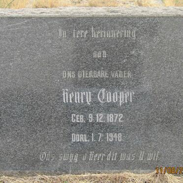 COOPER Henry 1872-1948