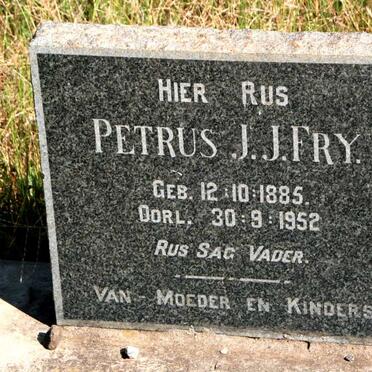 FRY Petrus Johannes Jacobus  1885-1952