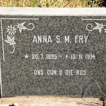 FRY Anna S.M. 1895-1974