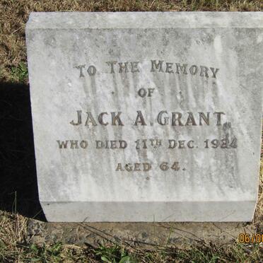 GRANT Jack A. -1924