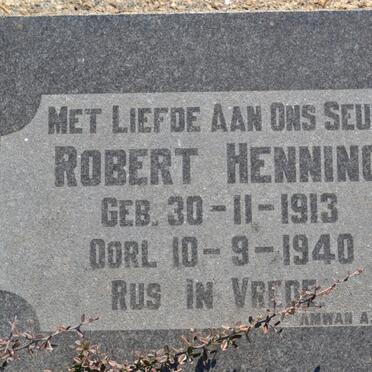 HENNING Robert 1913-1940