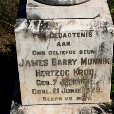 KROG James Barry Munnik Hertzog 1911-1929