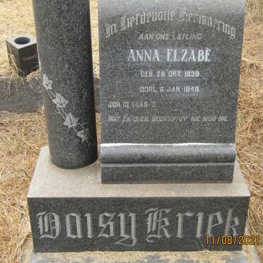 KRIEK Anna Elzabe 1939-1949