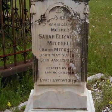 MITCHELL Sarah Elizabeth née MITCHLEY 1856-1927