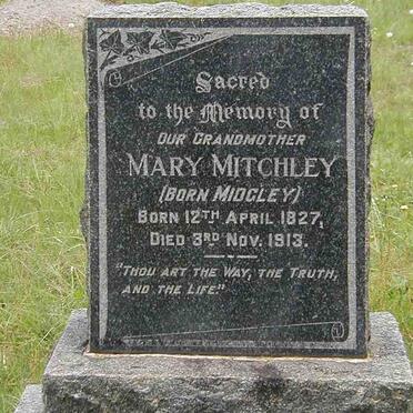 MITCHLEY Mary née MIDGLEY 1827-1913