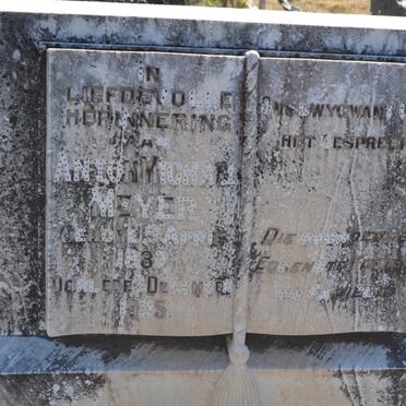 MEYER Anton Michael 18?7-1935