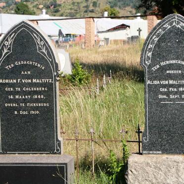 MALTITZ Adrian F., von 1848-1910 & Alida VON MALTITZ-ROOS 1848-1913 