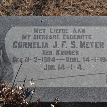 MEYER Cornelia J.F.S. nee KRUGER 1904-1945