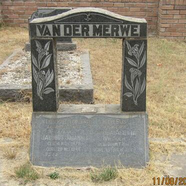 MERWE Jacobus Johannes, van der 1879-1946 &amp; Jacoba Aletta VILJOEN 1883-1949
