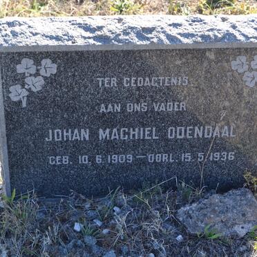 ODENDAAL Johan Machiel 1909-1936