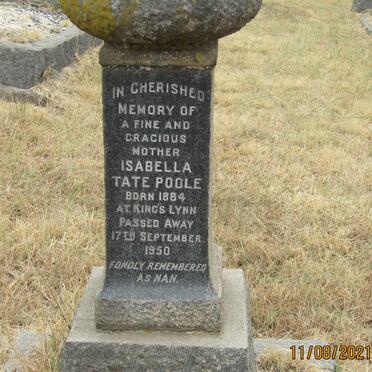 POOLE Isabella Tate 1884-1950