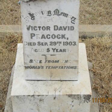 PEACOCK Victor David  -1903