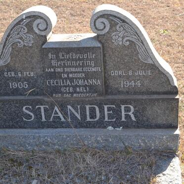 STANDER Cecilia Johanna nee NEL 1905-1944