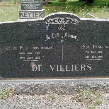 VILLIERS Paul Hendrik, de 1862-1948 &amp; Jessie Peel MITCHLEY 1868-1958