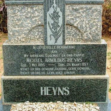 HEYNS Michiel Arnoldus 1885-1957