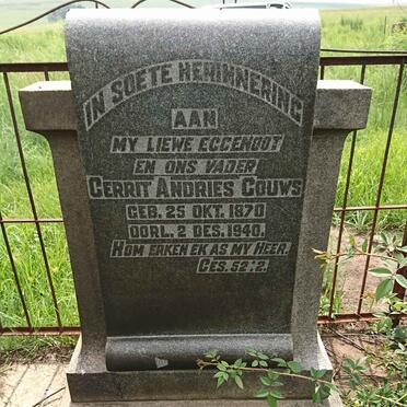 GOUWS Gerrit Andries 1870-1940