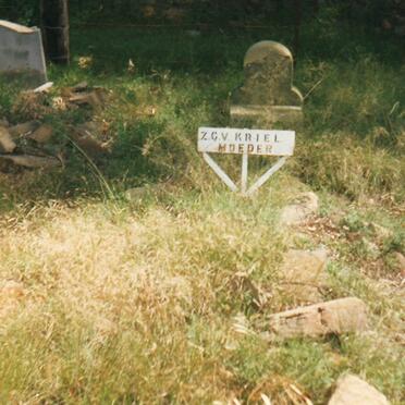 KRIEL Zacharia Geertruida Francina nee BADENHORST 1842-1914