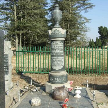 SCHABORT P.J. 1865-1942 &amp; E.A.S. BOSHOFF 1871-1925 :: SCHABORT Sibella Margaretha 1900-1902