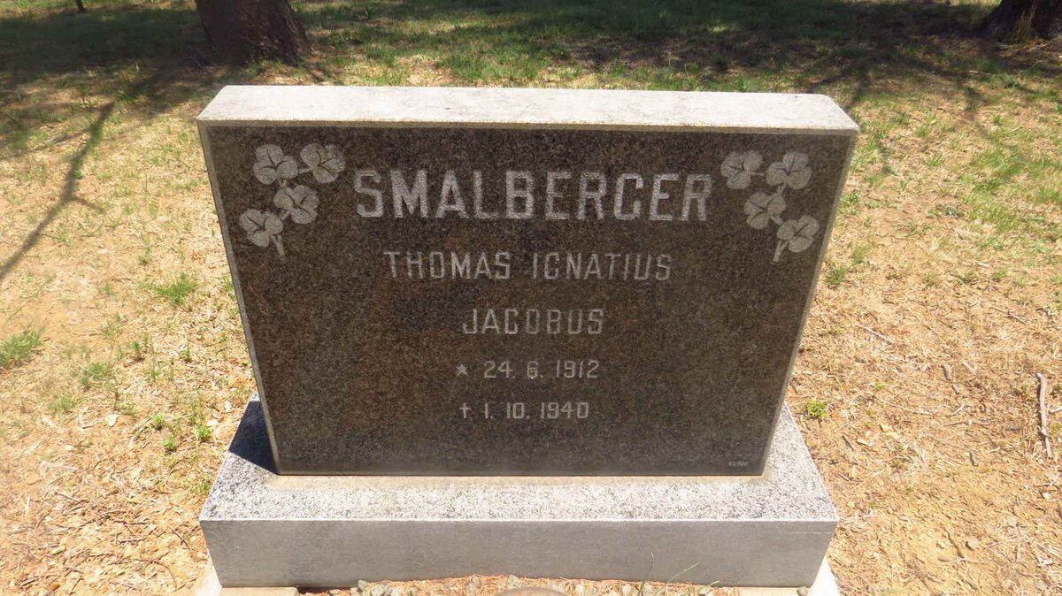 SMALBERGER Thomas Ignatius Jacobus 1912-1940