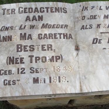 BESTER Anna Margaretha nee TROMP 1849-1919